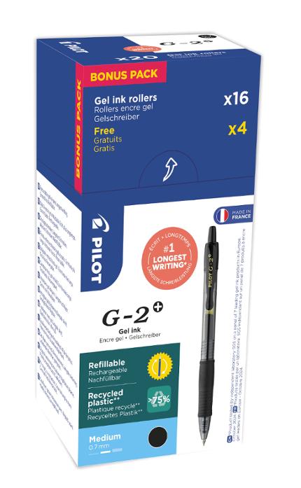 Geleroller PILOT G2+ 07 sort (20)