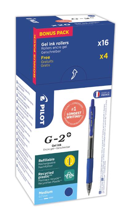 Geleroller PILOT G2+ 07 blå (20)