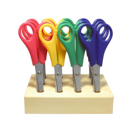 Saks barn 12cm med stativ ass. frg (12)