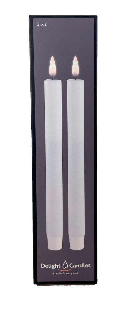 Kronelys DELIGHT Led 2,2x24cm hvit (2)