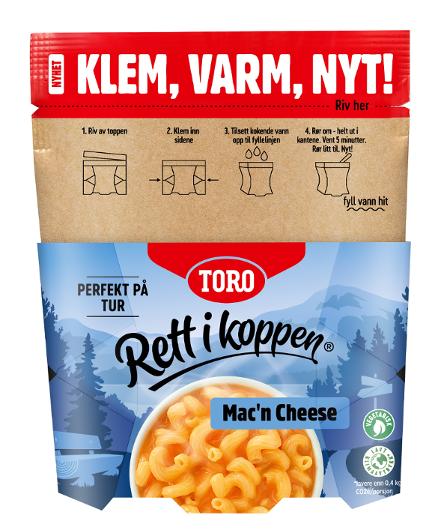 Mac'n'cheese TORO Rett i koppen