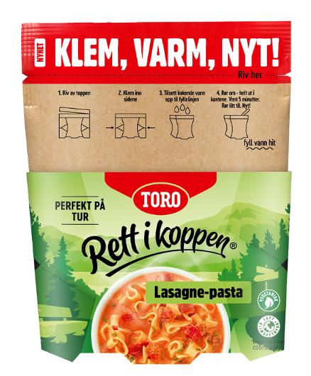 Lasagnepasta TORO Rett i koppen