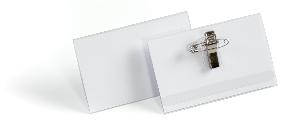 Navneskilt DURABLE 54x90 nål/klips(50)