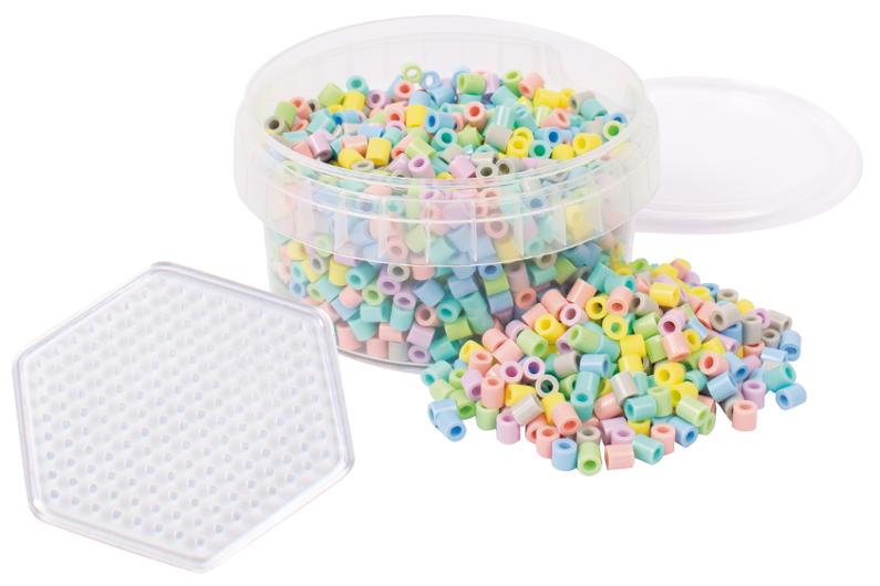 Perler PLAYBOX rørperler pastell (1000)