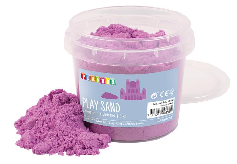 Lekesand PLAYBOX fiolett 1 kg
