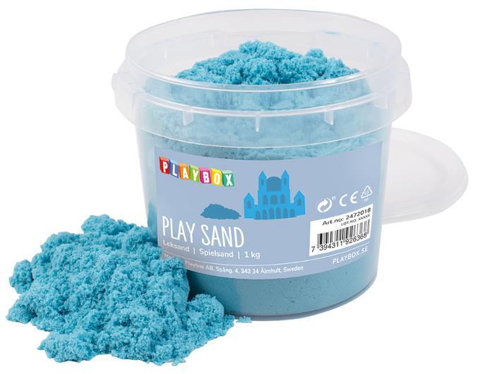 Lekesand PLAYBOX lys blå 1 kg