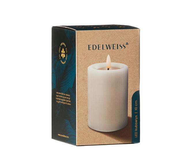 Kubbelys Edelweiss Led 7,5x10cm hvit