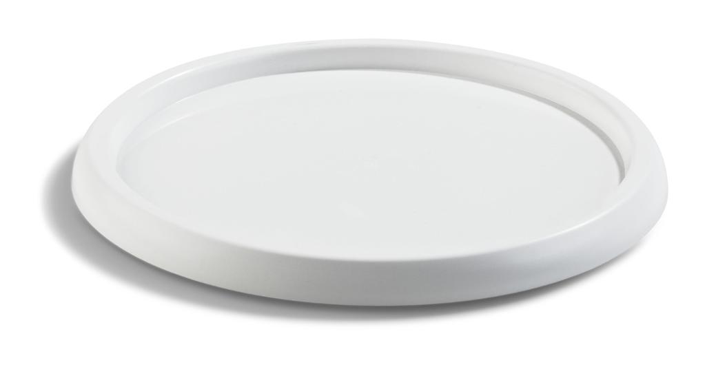 Lokk til plastbøtte 5L hvit