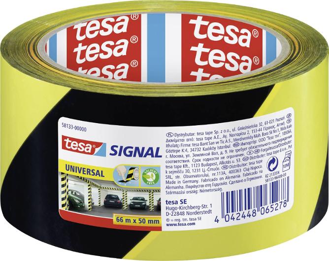 Varseltape TESA 58133 Gul/Sort