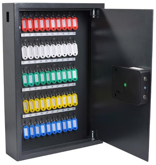 Nøkkelskap PAVO kodelås 50 nøkler sort