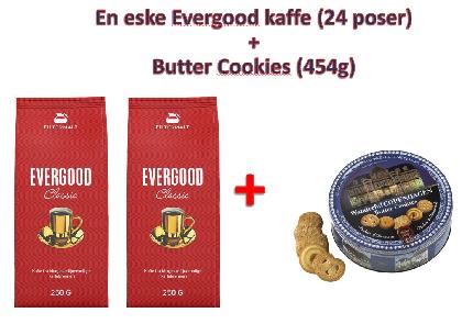 Kaffe EVERGOOD få med kjeks