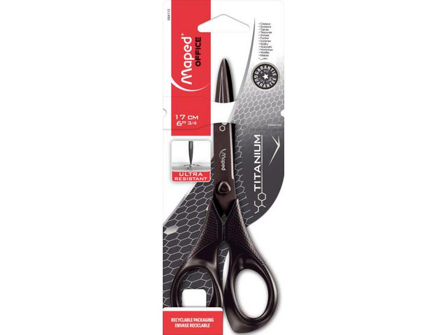 Saks MAPED Titanium 17cm sort