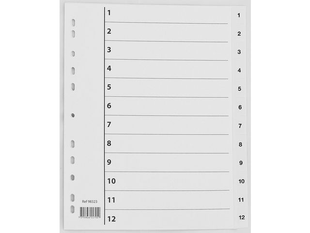 Register A4+ PP 1-12 m/indeksark