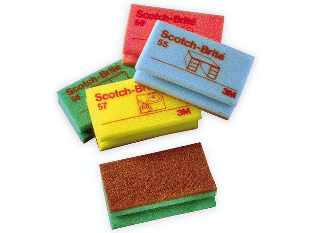 Skuresvamp SCOTCH-BRITE 56 70x130mm rød