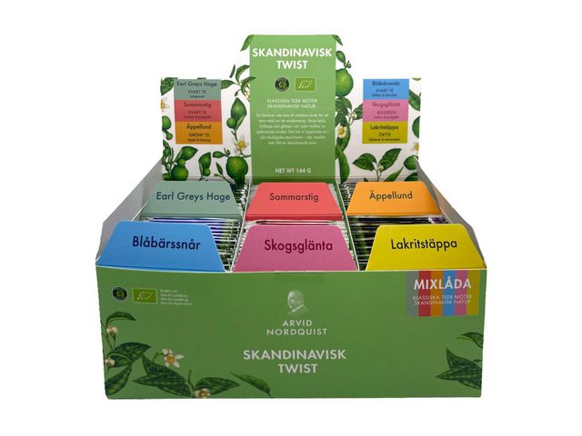 Te ARVID N assortert displayboks (90)