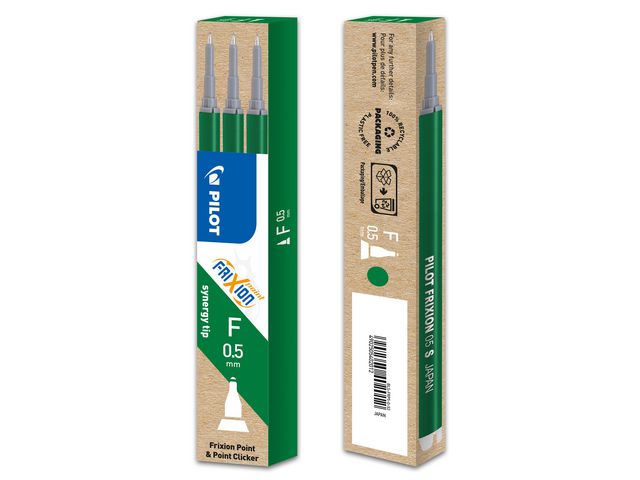Refill PILOT Frixion Point 05 grønn (3)