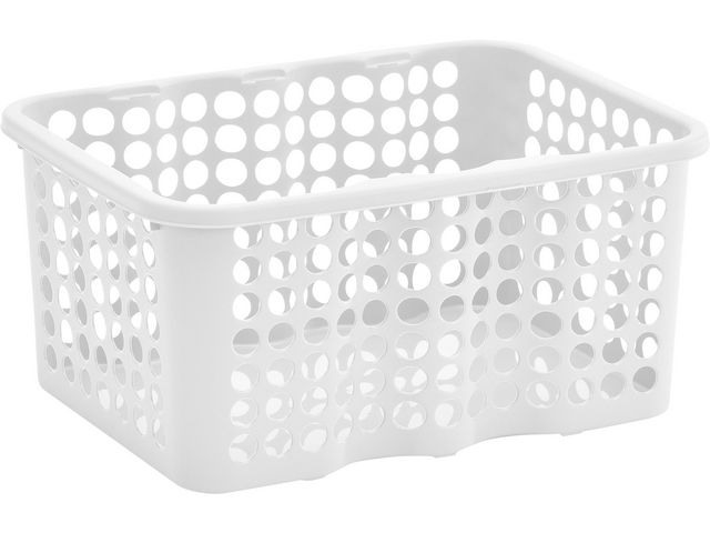 Oppbevaringskurv NORDISKA P medium hvit