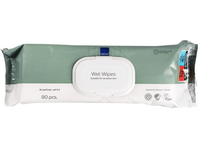 Våtserviett ABENA 20x27 u/p pl.lokk (80)