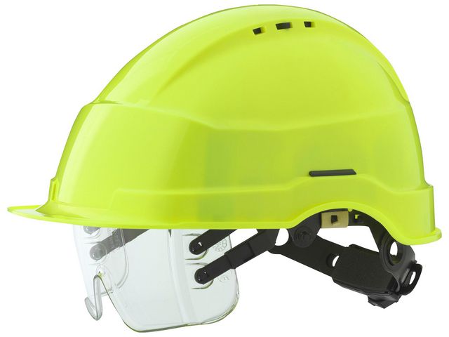 Vernehjelm IRIS II HiVis m/visir gul