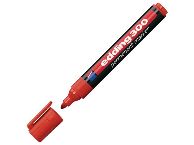 Merkepenn EDDING 300 rund rød