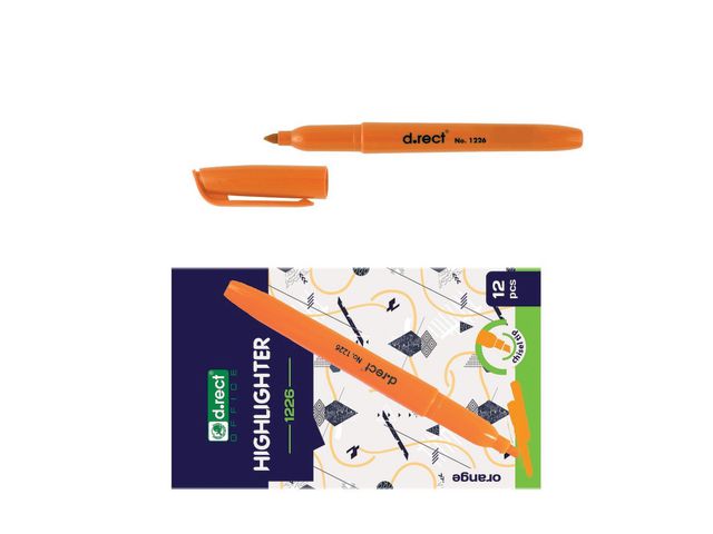 Tekstmarker D.RECT 1226 orange