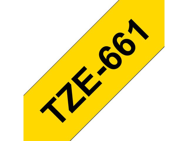 Tape BROTHER TZe-661 36mmx8m sort/gul