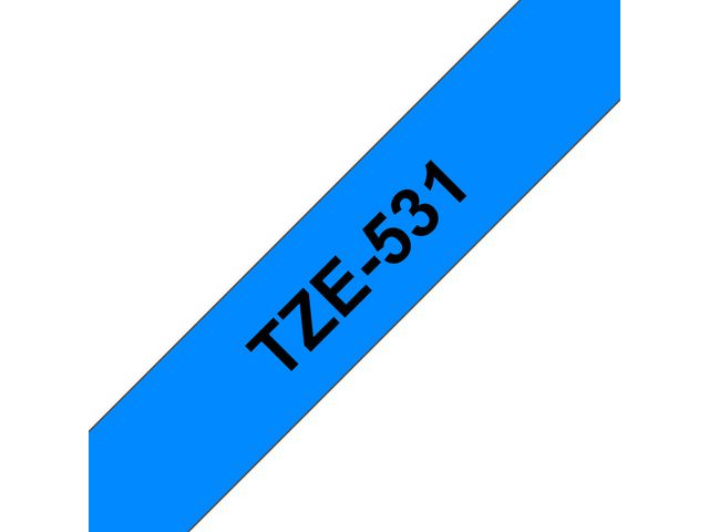 Tape BROTHER TZe-531 12mmx8m sort/blå
