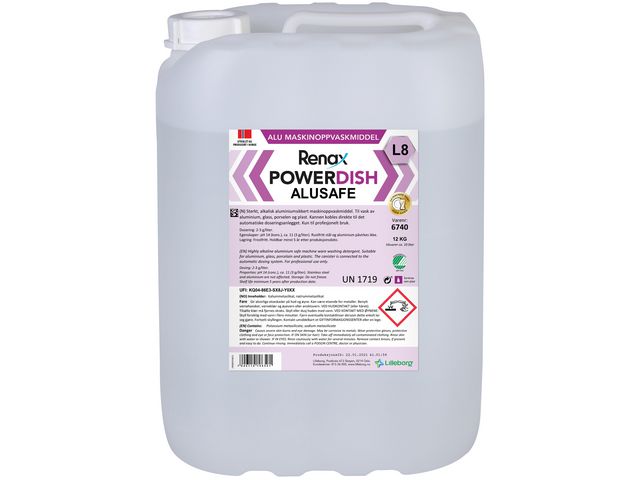Maskinoppvask RENAX PowerDish L8 12kg
