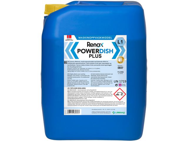 Maskinoppvask RENAX PowerDish L1 11kg