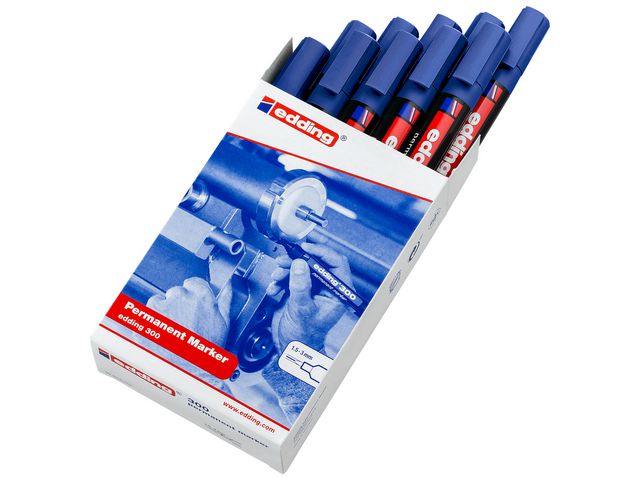 Merkepenn EDDING 300 rund blå