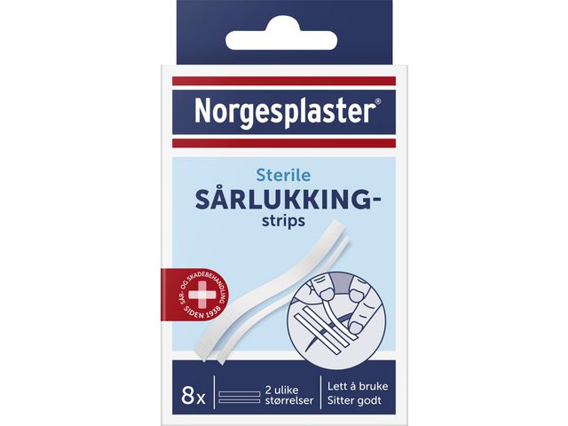Sårlukkingsstrips NORGESPLASTER (8)
