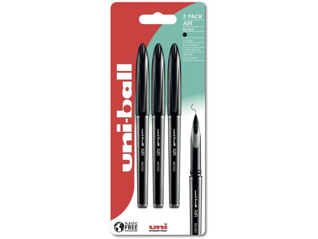 Rollerpenn UNI Ball 188 Air 05 sort (3)