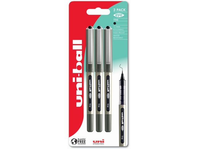 Rollerpenn UNI Ball 157 Eye 07 sort (3)