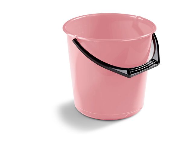 Bøtte plast 10L rosa