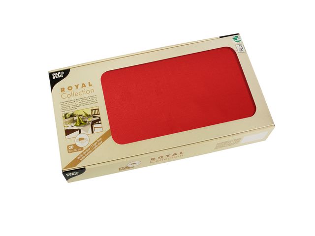 Snippduk PAPSTAR Royal rød 80x80cm(20)