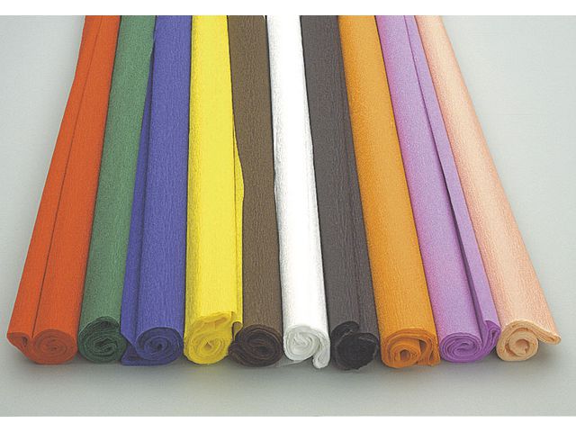 Kreppapir 0,5x2,5m rød