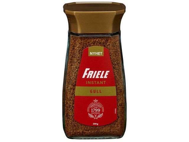 Kaffe FRIELE instant Gull glass 200g