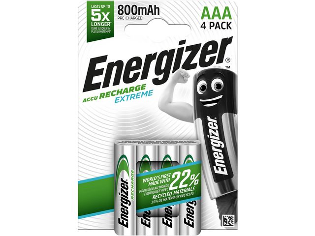 Batteri ENERGIZER Recharge X AAA/NH12(4)