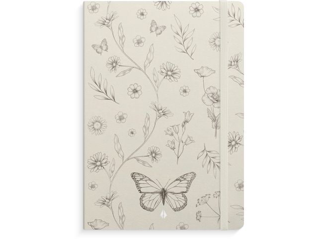 Notatbok BURDE Deluxe A5 butterfly