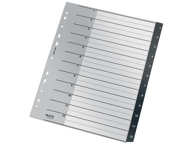 Register Leitz recycle 1-12 A4 PP