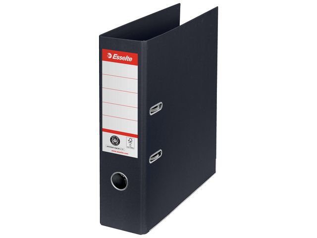 Brevordner ESSELTE A4 75mm kartong sort