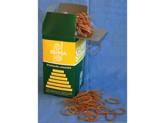 Gummistrikk GUMA nr 18 50g brun (285)