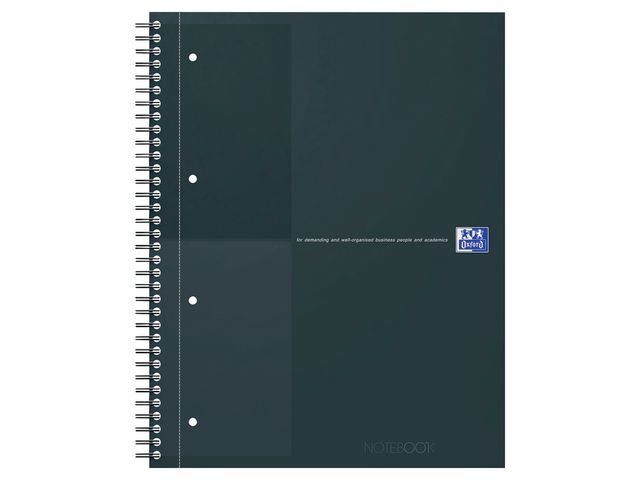 Notatbok OXFORD int. A4+ linjert sort