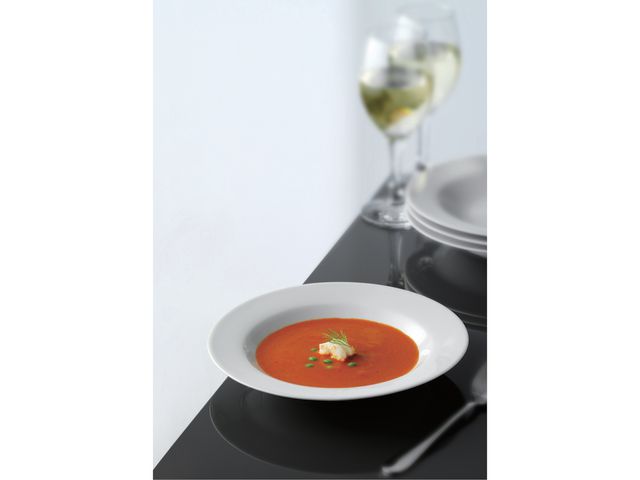 Tallerken dyp AIDA porselen 22cm hvit(4)