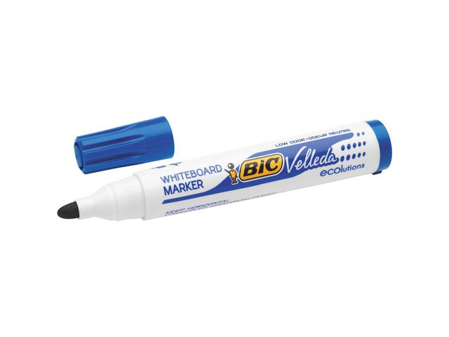 Whiteboardpenn BIC Velleda 1701 rund blå