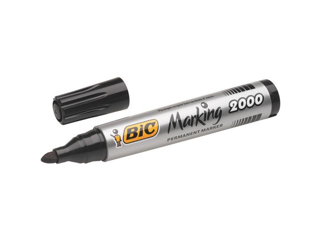 Merkepenn BIC Marking 2000 rund sort
