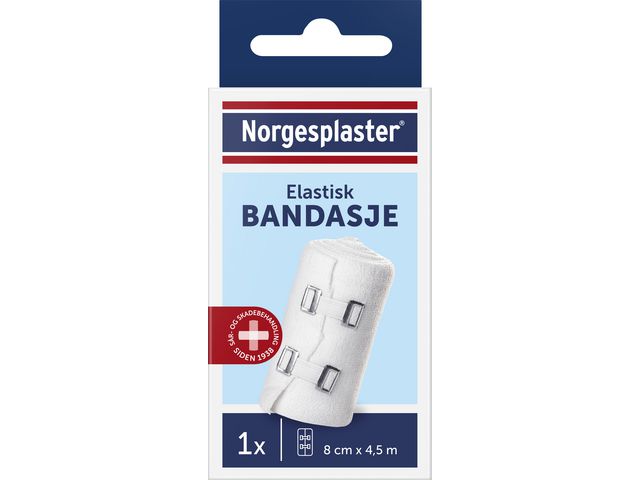 Bandasje NORGESPLASTER Elastisk 8cmx4,5m