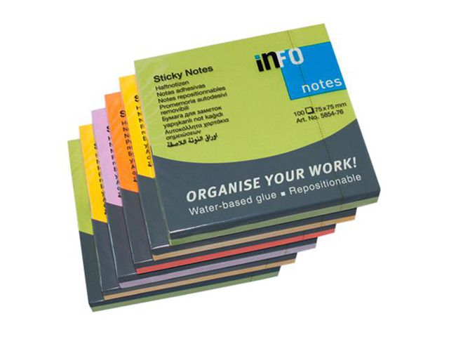 Notatblokk INFO 75x75 Spring (6)