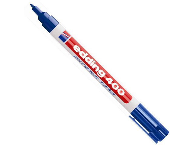 Merkepenn EDDING 400 rund blå