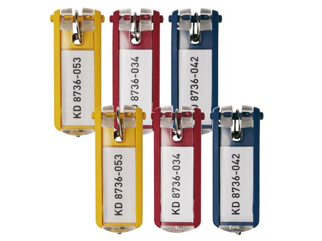 Nøkkelskilt DURABLE ass. farger (6)